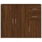 vidaXL Sideboard Braun Eichen-Optik 91x29,5x75 cm Holzwerkstoff vidaXL Sideboard Braun Eichen-Optik 91x29,5x75 cm Holzwerkstoff