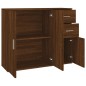 vidaXL Sideboard Braun Eichen-Optik 91x29,5x75 cm Holzwerkstoff vidaXL Sideboard Braun Eichen-Optik 91x29,5x75 cm Holzwerkstoff