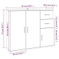 vidaXL Sideboard Braun Eichen-Optik 91x29,5x75 cm Holzwerkstoff vidaXL Sideboard Braun Eichen-Optik 91x29,5x75 cm Holzwerkstoff