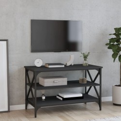 vidaXL TV-Schrank Schwarz 80x40x50 cm Holzwerkstoff