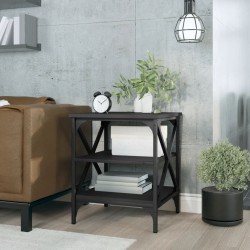 vidaXL Beistelltisch Schwarz 40x42x50 cm Holzwerkstoff