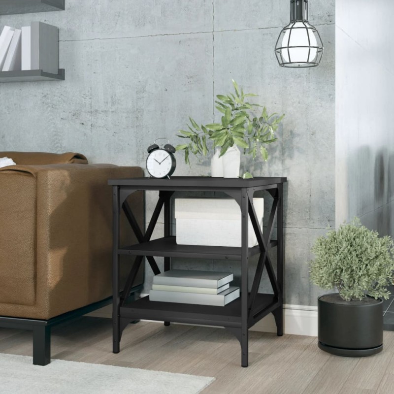 vidaXL Beistelltisch Schwarz 40x42x50 cm Holzwerkstoff vidaXL Beistelltisch Schwarz 40x42x50 cm Holzwerkstoff