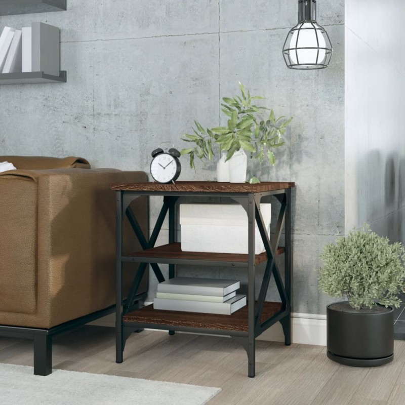 vidaXL Beistelltisch Braun Eichen-Optik 40x42x50 cm Holzwerkstoff vidaXL Beistelltisch Braun Eichen-Optik 40x42x50 cm Holzwerkstoff
