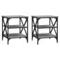 vidaXL Beistelltische 2 Stk. Grau Sonoma 40x42x50 cm Holzwerkstoff vidaXL Beistelltische 2 Stk. Grau Sonoma 40x42x50 cm Holzwerkstoff