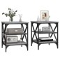 vidaXL Beistelltische 2 Stk. Grau Sonoma 40x42x50 cm Holzwerkstoff vidaXL Beistelltische 2 Stk. Grau Sonoma 40x42x50 cm Holzwerkstoff