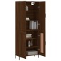 Highboard Braun Eichen-Optik 69,5x34x180 cm Holzwerkstoff Highboard Braun Eichen-Optik 69,5x34x180 cm Holzwerkstoff