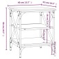 vidaXL Beistelltische 2 Stk. Schwarz 40x42x50 cm Holzwerkstoff vidaXL Beistelltische 2 Stk. Schwarz 40x42x50 cm Holzwerkstoff