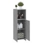 vidaXL Badschrank Grau Sonoma 30x30x95 cm Holzwerkstoff vidaXL Badschrank Grau Sonoma 30x30x95 cm Holzwerkstoff