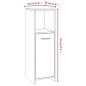 vidaXL Badschrank Grau Sonoma 30x30x95 cm Holzwerkstoff vidaXL Badschrank Grau Sonoma 30x30x95 cm Holzwerkstoff
