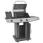 Gasgrill BBQ Grill 2 + 1 Brenner Schwarz und Silbern Gasgrill BBQ Grill 2 + 1 Brenner Schwarz und Silbern