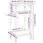vidaXL Beistelltisch Grau Sonoma 40x30x75 cm Holzwerkstoff vidaXL Beistelltisch Grau Sonoma 40x30x75 cm Holzwerkstoff