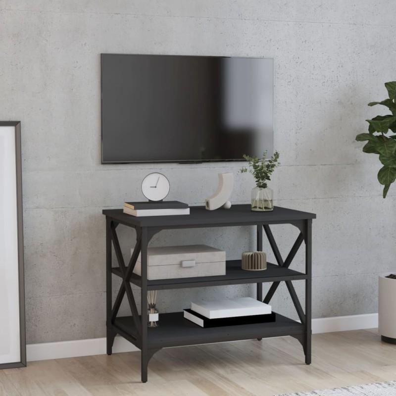 vidaXL TV-Schrank Schwarz 60x40x50 cm Holzwerkstoff vidaXL TV-Schrank Schwarz 60x40x50 cm Holzwerkstoff