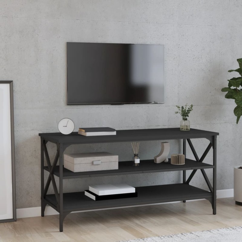 vidaXL TV-Schrank Schwarz 100x40x50 cm Holzwerkstoff vidaXL TV-Schrank Schwarz 100x40x50 cm Holzwerkstoff