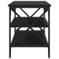 vidaXL TV-Schrank Schwarz 100x40x50 cm Holzwerkstoff vidaXL TV-Schrank Schwarz 100x40x50 cm Holzwerkstoff