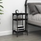 vidaXL Beistelltisch Schwarz 35x30x60 cm Holzwerkstoff vidaXL Beistelltisch Schwarz 35x30x60 cm Holzwerkstoff