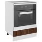 vidaXL Herdumbauschrank Braun Eichen-Optik 60x46x81,5 cm Holzwerkstoff vidaXL Herdumbauschrank Braun Eichen-Optik 60x46x81,5 cm Holzwerkstoff