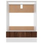 vidaXL Herdumbauschrank Braun Eichen-Optik 60x46x81,5 cm Holzwerkstoff vidaXL Herdumbauschrank Braun Eichen-Optik 60x46x81,5 cm Holzwerkstoff