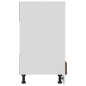 vidaXL Herdumbauschrank Braun Eichen-Optik 60x46x81,5 cm Holzwerkstoff vidaXL Herdumbauschrank Braun Eichen-Optik 60x46x81,5 cm Holzwerkstoff