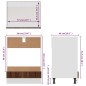 vidaXL Herdumbauschrank Braun Eichen-Optik 60x46x81,5 cm Holzwerkstoff vidaXL Herdumbauschrank Braun Eichen-Optik 60x46x81,5 cm Holzwerkstoff