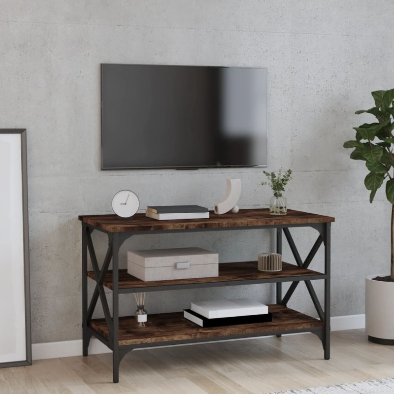 vidaXL TV-Schrank Räuchereiche 80x40x50 cm Holzwerkstoff vidaXL TV-Schrank Räuchereiche 80x40x50 cm Holzwerkstoff