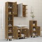 vidaXL Badschrank Räuchereiche 30x30x179 cm Holzwerkstoff vidaXL Badschrank Räuchereiche 30x30x179 cm Holzwerkstoff