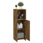 vidaXL Badschrank Räuchereiche 30x30x95 cm Holzwerkstoff vidaXL Badschrank Räuchereiche 30x30x95 cm Holzwerkstoff