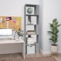 vidaXL Bücherregal Grau Sonoma 45x24x160 cm Holzwerkstoff vidaXL Bücherregal Grau Sonoma 45x24x160 cm Holzwerkstoff