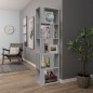 vidaXL Bücherregal Grau Sonoma 45x24x160 cm Holzwerkstoff vidaXL Bücherregal Grau Sonoma 45x24x160 cm Holzwerkstoff