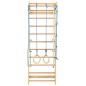 vidaXL Sprossenwand Set mit Strickleiter Turnringe Holz vidaXL Sprossenwand Set mit Strickleiter Turnringe Holz