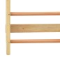 vidaXL Sprossenwand Set mit Strickleiter Turnringe Holz vidaXL Sprossenwand Set mit Strickleiter Turnringe Holz