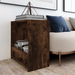 vidaXL Beistelltisch Räuchereiche 50x26x50 cm Holzwerkstoff