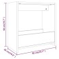 vidaXL Beistelltisch Räuchereiche 50x26x50 cm Holzwerkstoff vidaXL Beistelltisch Räuchereiche 50x26x50 cm Holzwerkstoff
