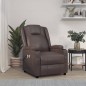 vidaXL Massagesessel mit Aufstehhilfe Braun Kunstleder vidaXL Massagesessel mit Aufstehhilfe Braun Kunstleder
