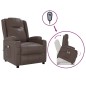 vidaXL Massagesessel mit Aufstehhilfe Braun Kunstleder vidaXL Massagesessel mit Aufstehhilfe Braun Kunstleder