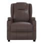 vidaXL Massagesessel mit Aufstehhilfe Braun Kunstleder vidaXL Massagesessel mit Aufstehhilfe Braun Kunstleder