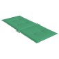 vidaXL Gartenstuhlauflagen für Hochlehner 4 Stk. Grün 120x50x3cm Stoff vidaXL Gartenstuhlauflagen für Hochlehner 4 Stk. Grün 120x50x3cm Stoff