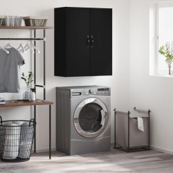 vidaXL Wandschrank Schwarz 69,5x34x90 cm Holzwerkstoff