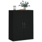 vidaXL Wandschrank Schwarz 69,5x34x90 cm Holzwerkstoff vidaXL Wandschrank Schwarz 69,5x34x90 cm Holzwerkstoff