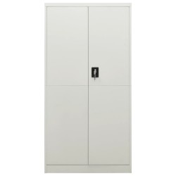 vidaXL Schließfachschrank Hellgrau 90x40x180 cm Stahl