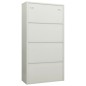 vidaXL Schließfachschrank Hellgrau 90x40x180 cm Stahl vidaXL Schließfachschrank Hellgrau 90x40x180 cm Stahl