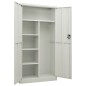vidaXL Schließfachschrank Hellgrau 90x40x180 cm Stahl vidaXL Schließfachschrank Hellgrau 90x40x180 cm Stahl