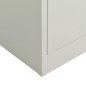 vidaXL Schließfachschrank Hellgrau 90x40x180 cm Stahl vidaXL Schließfachschrank Hellgrau 90x40x180 cm Stahl