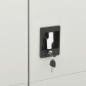 vidaXL Schließfachschrank Hellgrau 90x40x180 cm Stahl vidaXL Schließfachschrank Hellgrau 90x40x180 cm Stahl