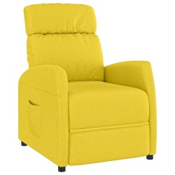 vidaXL Relaxsessel Hellgelb Stoff