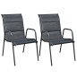 3-tlg. Bistro-Set Stahl Schwarz 3-tlg. Bistro-Set Stahl Schwarz