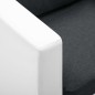 vidaXL 2-Sitzer-Sofa Kunstleder Weiß und Dunkelgrau vidaXL 2-Sitzer-Sofa Kunstleder Weiß und Dunkelgrau