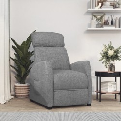 vidaXL Relaxsessel Hellgrau Stoff
