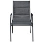 3-tlg. Bistro-Set Stahl Schwarz 3-tlg. Bistro-Set Stahl Schwarz