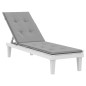 vidaXL Liegestuhl-Auflage Grau (75+105)x50x3 cm vidaXL Liegestuhl-Auflage Grau (75+105)x50x3 cm