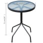 3-tlg. Bistro-Set Stahl Schwarz 3-tlg. Bistro-Set Stahl Schwarz